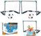 Grtheenumb Wasserfußball -Set Kühlung schwimmender Poolfußball umfasst 2 Pool -Tore, 2 Bälle und 1 Pumpe interaktiv für Erwachsene und Familie