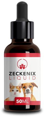 Saint Nutrition® Zeckenix Liquid– Zeckenschutz Katze und Hund – Natürliche Formel Für Hunde und Katzen - Ideal für den täglichen Gebrauch und den Schutz unterwegs - 50ml
