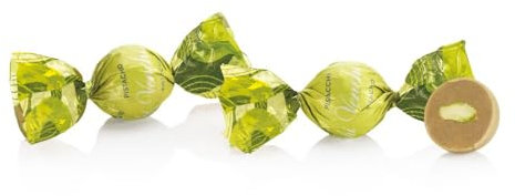 Venchi – Perla al Pistacho, Bombones en Bolsa de 1 kg, con Pistacho Entero y Pasta de Pistacho, Sin gluten, Sin colorantes y Sin conservantes
