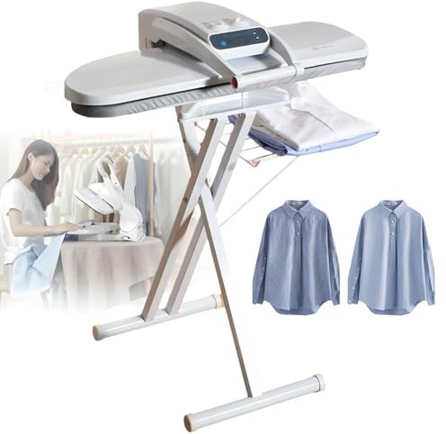 Steam Iron Press with Stand - Large Pressing Area, Adjustable Temperature, High Pressure for All Fabrics - Perfect for Home Use