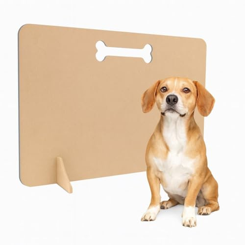 Sausage Stopper Portable Wood Dog Gate – No‑Drill Screwless Safety Barrier for Stairs & Doorways, Lightweight Freestanding Wooden Pet Gate (30cm (H) x 60cm (W))