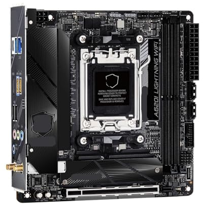 For A620I Lightning Motherboard A620 Support 9950X 8700F 7900X3D 7800X3D 7700 CPU DDR5 7200MHz M.2 AM5 Board For ASRock, for computers