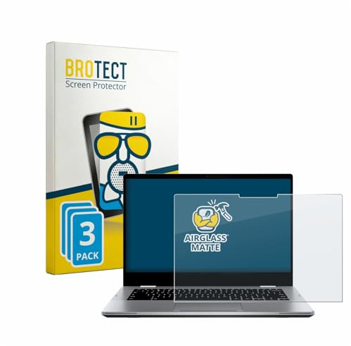 BROTECT Entspiegelungs Schutzglas für ASUS Chromebook Flip CX1 CX1400FKA (3 Stück) Schutzfolie Matt [Extrem Kratzfest 9H, Anti-Fingerprint]