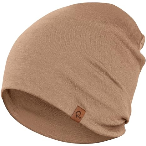 menique Damen Herren 100% Merinowolle Beanie, Dünne Atmungsaktive Mütze | Weiche leichte Thermo-Wintermütze und Laufmütze für Skifahren Joggen Radfahren, temperaturregulierend, bequem unter dem Helm