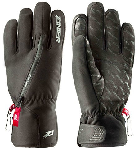 Zanier Erwachsene Ven Handschuhe, schwarz, XL