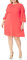 London Times Damen Plus Size Smocked Long Sleeve Fit and Flare Dress Kleid, begonie, 48 Mehr