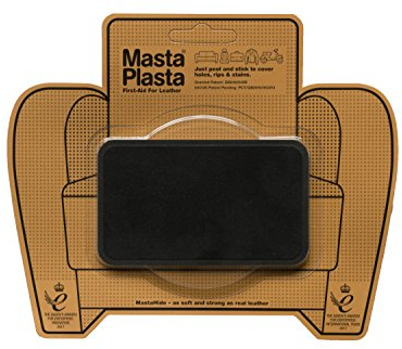 MastaPlasta Instant Self-Adhesive Premium Suede and Velvet Repair Patch - Black 10cm x 6cm (4in x 2.4in). Upholstery-Quality Patches for Seating, Car Interiors, Bags, Jackets & More