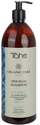Tahe Organic Care Champú Original para Cabello Fino con Aceite Natural de Pracaxí, Jengibre y Pantenol, 1000 ml