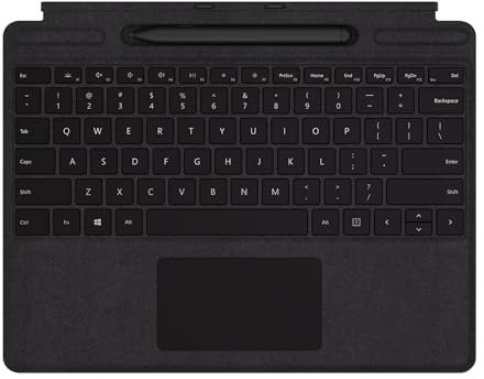 Microsoft Surface Pro X Signature Type Cover Keyboard with Pen - Black - QSW-00003
