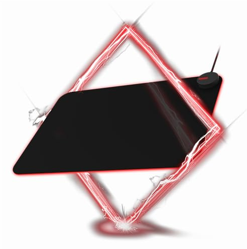 AOC Agon AMM700 Alfombrilla de ratón - Base antideslizante - hasta 16,8 millones de colores RGB - cable USB de 1,8 metros