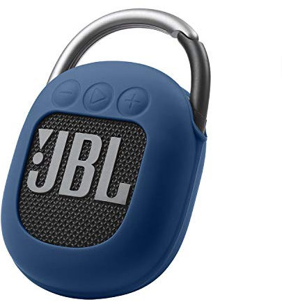 WERICO Housse en Silicone en Protection Étui Speaker Case pour JBL Clip 4 – Enceinte Bluetooth Portable et légère (Bleu)