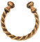 Windalf Keltischer Männer Armreif RABAN Ø 6.5 cm Massiver Armschmuck Freundschaftsschmuck Handarbeit Bronze