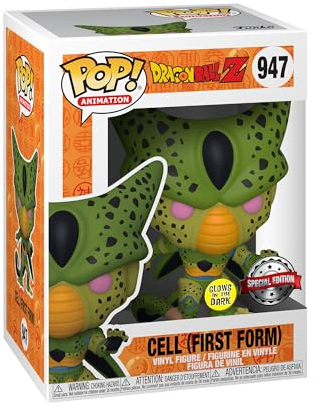 Funko Pop! Animation: DBZ - Cell - (First Form) - Leuchtet Im Dunkeln - Dragon Ball Z - Vinyl-Sammelfigur - Geschenkidee - Offizielle Handelswaren - Spielzeug Für Kinder und Erwachsene - Anime Fans