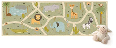 Bilderwelten Kork-Teppich - Spielteppich Safari - Die große Vielfalt der Tiere - Panorama Quer, 300cm x 100cm, Material: Kork
