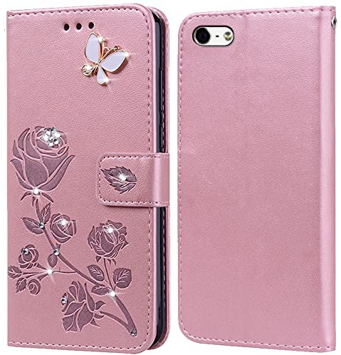 Hülle für iPhone 6 Plus/6S Plus Handyhülle,Klappbar Tasche Case,Standfunktion,Kartenfach,Silikon Bumper,Stoßfeste Schutzhülle Cover für iPhone 6 Plus/6S Plus(5.5)
