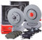 ZIMMERMANN Bremsenset inkl Bremsscheiben Vorne Belüftet Ø 308 mm + Hinten Voll Ø 264 mm und Bremsbeläge Vorne und Hinten Kompatibel mit OPEL ASTRA H, MERIVA B (S10), ZAFIRA B, ZAFIRA B Kasten/ (A05)