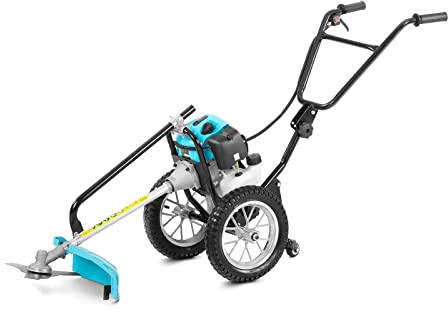 hillvert HT-HBC-500 Motorsense Benzin zum Schieben 1.63 kWh von 51.7 cm³ 8120 U/min Freischneider Benzin Rasentrimmer Benzin Benzin-Rasentrimmer Benzin- Motorsense