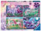 Ravensburger - Magische Einhorn-Puzzle, Kollektion Bumper Pack 4 x 100, 4 Puzzle mit 100 Teilen, Empfohlenes Alter 5+ Jahre
