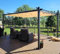 PURPLE LEAF Pergola Aluminium 4,8 x 3,5 m Tissu Teint en Fil, Pergolas pour Terrasse Extérieur, Pergola Jardin Extérieur Toit Coulissante, Pavillon de Jardin, Kaki