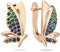 Richapex ohrstecker gold, ohrringe schmetterling, ohrringes rosegold, geschenk freundin, gold schmuck, geburtstagsgeschenk für frauen(grüner)