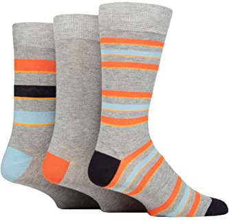 Glenmuir Mens Patterned Bamboo Socks Pack of 3