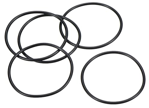PATIKIL 20 Stück Dichtungsringe O-Ringe Gummidichtung 44mm AD 40mm ID 2mm Dicke Nitrilgummi Unterlegscheibe Dichtungssatz Gummischeiben für Auto Klimaanlage Wasserhahn Rohr Schwarz
