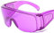 SEIWEI Schutzbrille Laborbrille Klar & Gefärbt Kratzfest Überbrille Sicherheitsbrille für Brillenträger Baustelle, Werkstatt, Joggen und Industriearbeit, Augenschutz Zubehör (Violett)
