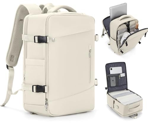 SZLX Ryanair Handgepäck 40x20x25 Rucksack mit Laptopfach Wasserdicht Damen Reiserucksack Handgepäck Flugzeug 45x36x20 Easyjet Cabin Bag Rucksack Business Herren Schulrucksack Travel Backpack