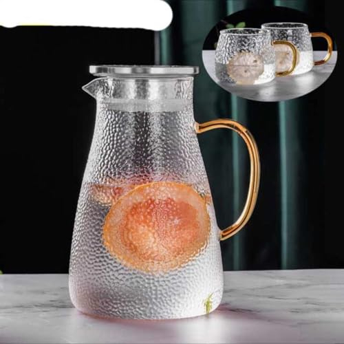 1L/1.5L/1.8L Transparent Glas Teekanne Set Heißes Kaltes Wasser Krug Transparente Kaffeekanne Home Wasserkocher Hitzebeständige Teekanne Set