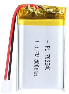Uxney Batterie Li-Po 702540 3,7 V 700 mAh Lithium-Polymère Ion Li-Po avec connexion 2P-PH avec grille de 2,0 mm