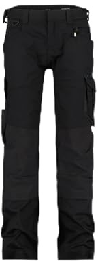 DASSY® Dynax Women DASSY® Dynax Women Stretch-Arbeitshose mit Kniepolstertaschen für Damen - Größe 48 - SCHWARZ