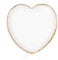 Gjinxi Resin Nail Art Palette, Makeup Palettes Nail Mixing Palette Polish Color Mixing Plate Golden Edge Heart Shaped Nail Art Display Holder Display Board Heart Shape Cosmetic Mixing Tools