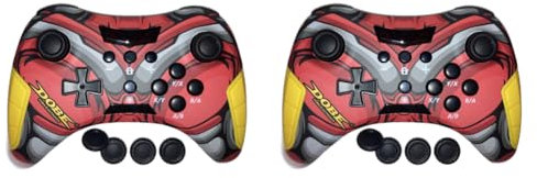 LYEAA Controlador inalámbrico Bluetooth para juegos con doble vibración y giroscopio de 6 ejes para Switch PS3, teléfono y PC