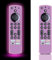 Custodia in silicone per telecomando Fire Stick TV Glow in The Dark, copertura remota per Firestick 4K Max/Toshiba/Insignia/Pioneer/Omni(QLED) serie TV telecomando (rosa acceso) - 【2 confezioni】