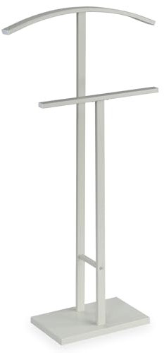 IDIMEX Herrendiener Scott aus Metall, beige lackiert - eleganter Stummer Diener mit Hosenbügel, schöner Damendiener mit Kleiderbügel