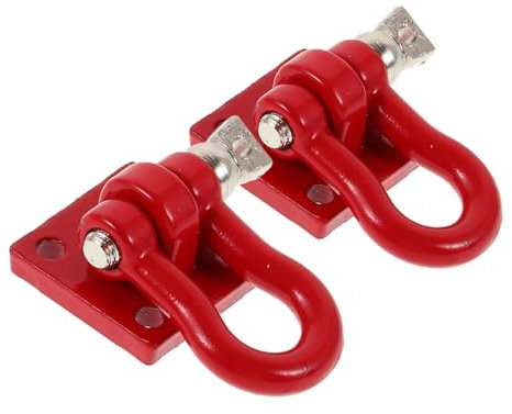 DRESSOOS 2pcs Metal Tow Hook Toy for Rc Climbing Car Trailer Hook Rescue Buckles for Crawler Tow Rescue Buckles and Toy Car Supplies