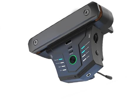 Tonabnehmer Akustik Vibration Akustikgitarre Slap Pickup Mikrofon Dual Mode Schwarz