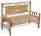 Lauuoeriau Banc de jardin en bambou 120 cm
