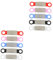 2 series Accesorios Para Collares De Mascotas Collares Placas De Identificación Para Perros Placas Personalizadas Para Perros Placas Con Nombre Para Perros Collar 5 piezas*2