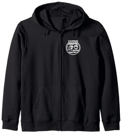 Wenn es um Anime und Gaming geht, zähle Mich dazu Kapuzenjacke