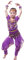 Astage Mädchen Halloween Bauchtanz Kostüm Anzug, Purpur, M-5-7 years
