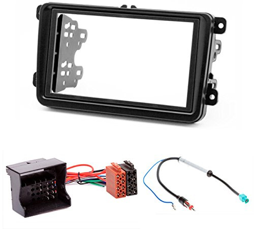 CARAV 08-009-25-8 2-DIN Marco de plástico para Radio Adaptador Dash rodeado Trim Kit de instalación