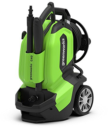 Greenworks 5104107UK G40 135 Bar Pressure Washer, 1900 W, 240 V, Green