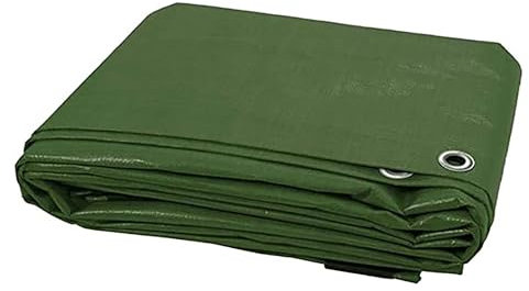 KAV - 4.80 x 6M (16x20 FT) Green Strong Waterproof Universal Tarpaulin Tarp sheet in - Ground Sheet Covers For Camping Fishing Gardening Pets Premium Quality Cover Made of 80 gram