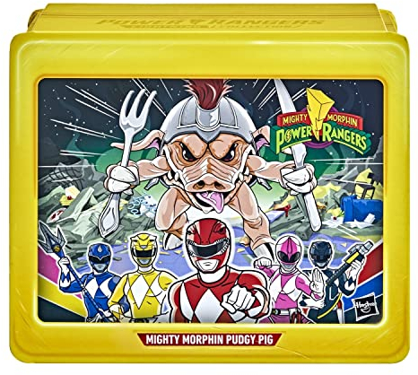 Power Rangers Lightning Collection Mighty Morphin Pudgy Pig 15 cm Premium Figur zum Sammeln in Einer Sonder-Edition Lunchbox Verpackung F04945L1