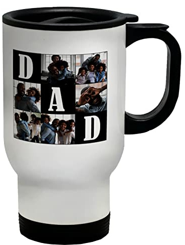 Shopagift Personalised Photo Travel Mug Cup x6 Photos Dad Grid