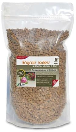 Engrais professionnel rosiers et arbustes vivaces à fleurs - Sachet 1 kg
