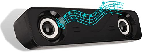 Altavoces computadora Audio estéreo Juegos Mini subwoofer Altavoces alimentados por USB de Escritorio con Barra de Sonido Multimedia con Cable PC Computadora portátil Sonido