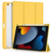 OKP for iPad 9th/ 8th/ 7th Generation Case (2021/2020/2019), iPad 10.2 inch Cases with Trifold Stand, Slim ipad 9/8/7 th gen Cover with Pencil Holder for Kids Women Men, Clear Back Shell, Yellow