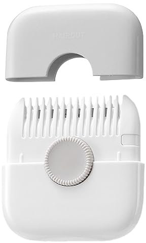 2-in-1-Haarschneider, Multifunktionaler Mini-manueller Haarschneider, Spliss-Haarschneider Und Anordnung, Bangs Trimmer, Kammschneider mit Austauschbare Klingen (Grau)